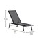 Flash Furniture Black/Black Adjustable Chaise Lounge, 2PK 2-JJ-LC326-BLK-BLK-GG - alternate 5